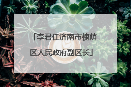 李君任济南市槐荫区人民政府副区长