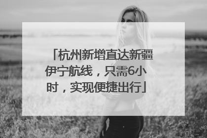 杭州新增直达新疆伊宁航线，只需6小时，实现便捷出行