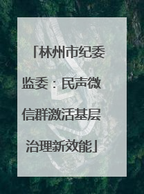林州市纪委监委：民声微信群激活基层治理新效能