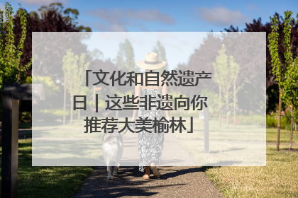 文化和自然遗产日｜这些非遗向你推荐大美榆林