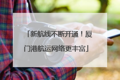 新航线不断开通！厦门港航运网络更丰富