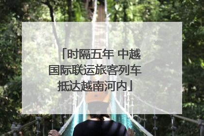 时隔五年 中越国际联运旅客列车抵达越南河内
