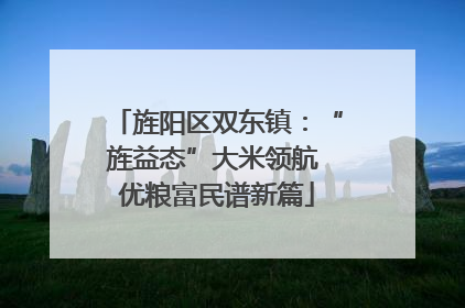 旌阳区双东镇：“旌益态”大米领航 优粮富民谱新篇