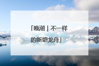 晚潮｜不一样的新塘龙舟