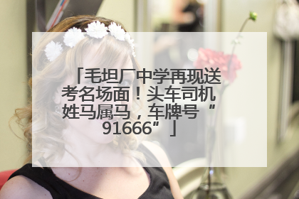 毛坦厂中学再现送考名场面！头车司机姓马属马，车牌号“91666”
