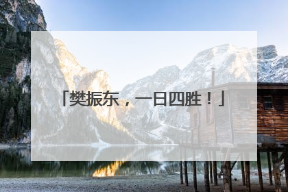 樊振东，一日四胜！