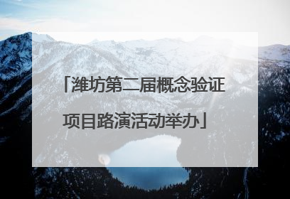 潍坊第二届概念验证项目路演活动举办
