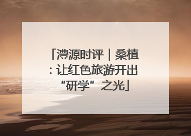 澧源时评｜桑植：让红色旅游开出“研学”之光