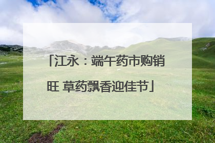 江永：端午药市购销旺 草药飘香迎佳节