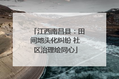 江西南昌县：田间地头化纠纷 社区治理绘同心