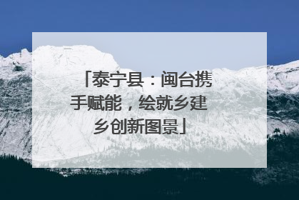 泰宁县：闽台携手赋能，绘就乡建乡创新图景