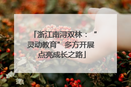 浙江南浔双林：“灵动教育”多方开展 点亮成长之路