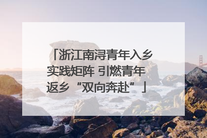 浙江南浔青年入乡实践矩阵 引燃青年返乡“双向奔赴”
