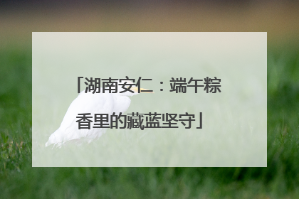 湖南安仁：端午粽香里的藏蓝坚守