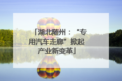湖北随州：“专用汽车走廊”掀起产业新变革