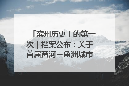滨州历史上的第一次｜档案公布：关于首届黄河三角洲城市经济博览会暨发展论坛情况的总结报告