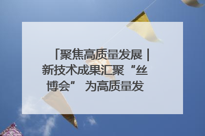 聚焦高质量发展｜新技术成果汇聚“丝博会” 为高质量发展注入新动能
