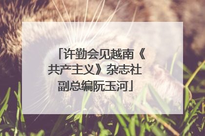 许勤会见越南《共产主义》杂志社副总编阮玉河