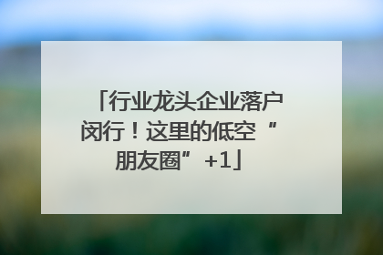 行业龙头企业落户闵行！这里的低空“朋友圈”+1