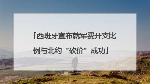 西班牙宣布就军费开支比例与北约“砍价”成功