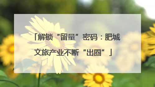 解锁“留量”密码：肥城文旅产业不断“出圈”