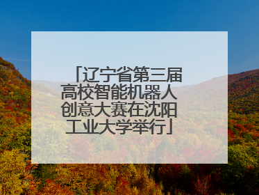 辽宁省第三届高校智能机器人创意大赛在沈阳工业大学举行