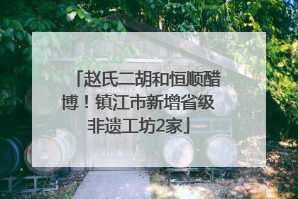 赵氏二胡和恒顺醋博！镇江市新增省级非遗工坊2家