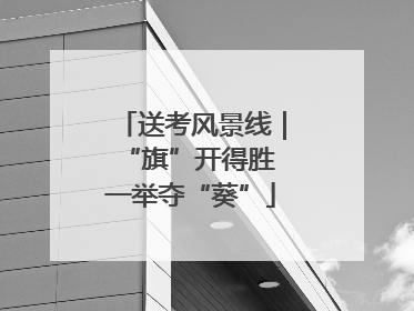 送考风景线｜“旗”开得胜 一举夺“葵”