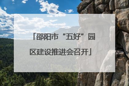 邵阳市“五好”园区建设推进会召开