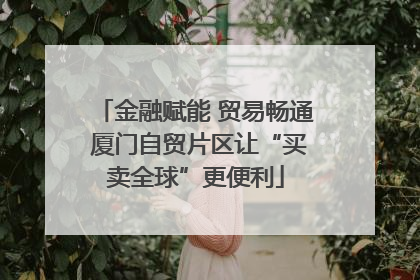 金融赋能 贸易畅通 厦门自贸片区让“买卖全球”更便利