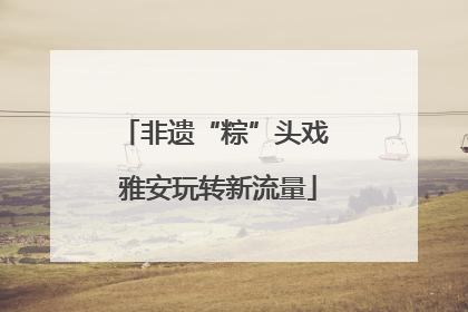 非遗“粽”头戏 雅安玩转新流量