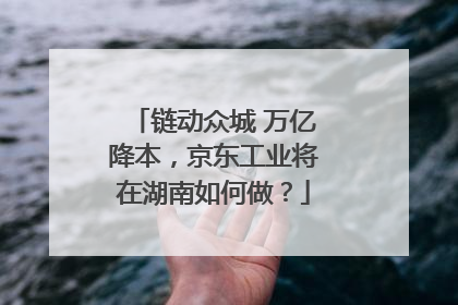 链动众城 万亿降本，京东工业将在湖南如何做？