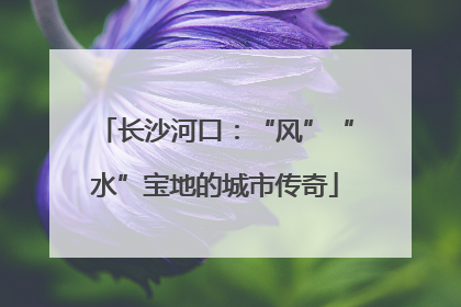 长沙河口：“风”“水”宝地的城市传奇