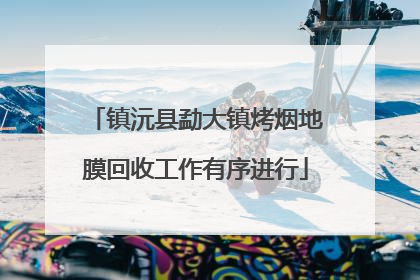 镇沅县勐大镇烤烟地膜回收工作有序进行