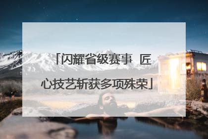 闪耀省级赛事  匠心技艺斩获多项殊荣