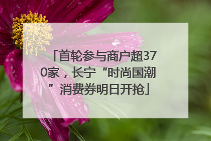 首轮参与商户超370家，长宁“时尚国潮”消费券明日开抢