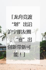 龙舟竞渡“划”出沿沪宁朋友圈，“赛”出创新带新可能！
