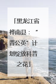 黑龙江省桦南县：“普公英”计划绽放科普之花