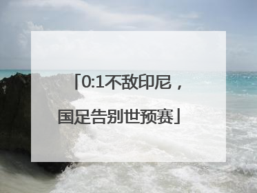 0:1不敌印尼，国足告别世预赛