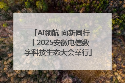 AI领航 向新同行丨2025安徽电信数字科技生态大会举行